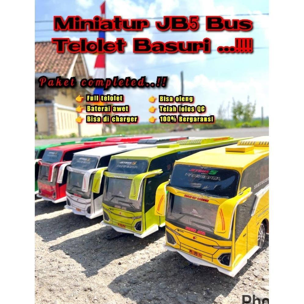 SHOVEEA BUS OLENG MINIATUR BUS FULL LAMPU MINIATUR BUS OLENG MURAH ORIGINAL