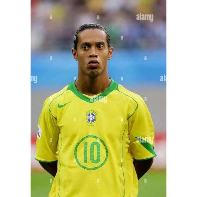 MUVAC Jersey Original Nike Brazil CBF Home Reissue Player Issue 2004 Limited Edition Brasil Ronaldin