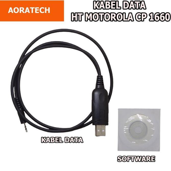 TERBARU - Kabel Data plus Sofware Motorola CP1660 Kabel Program Motorola CP 1660