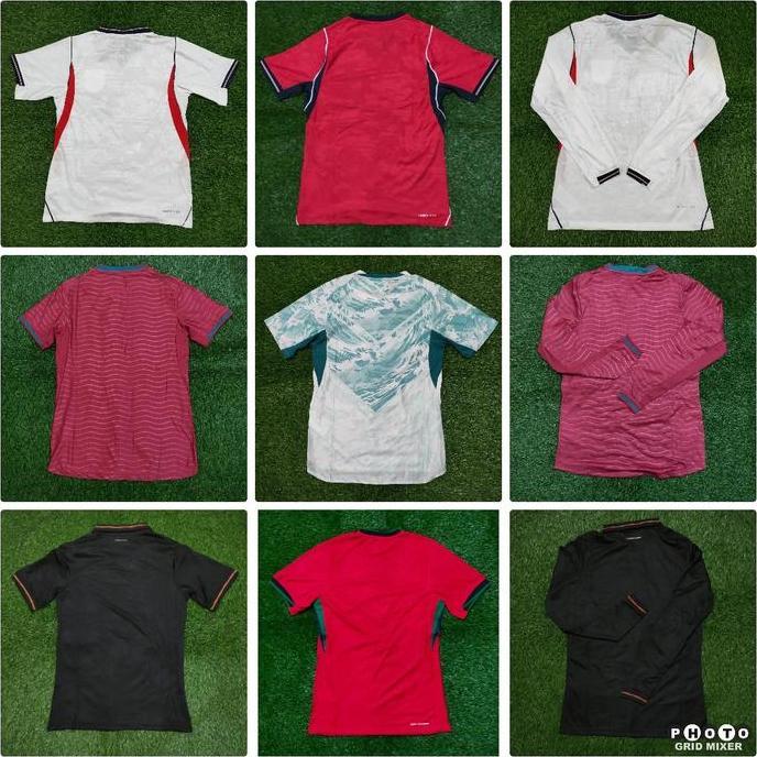 ALNEUM PLAYER ISSUE INGGRIS PORTUGAL HOME AWAY JERSEY BAJU BOLA PIALA DUNIA EROPA 2022 2024 2026 IMP