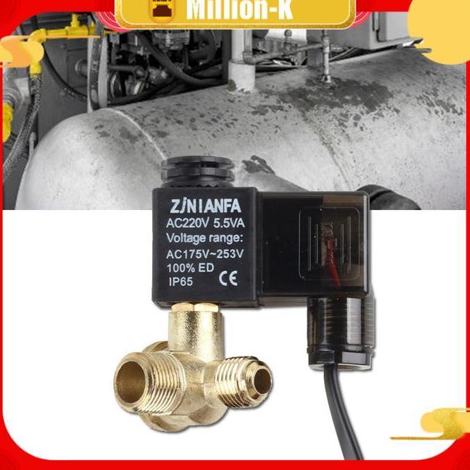 MEZIKUSA 3/8 Inch Katup Selenoid Kompresor / Valve Selenoid Kompatibel / Katup Valve