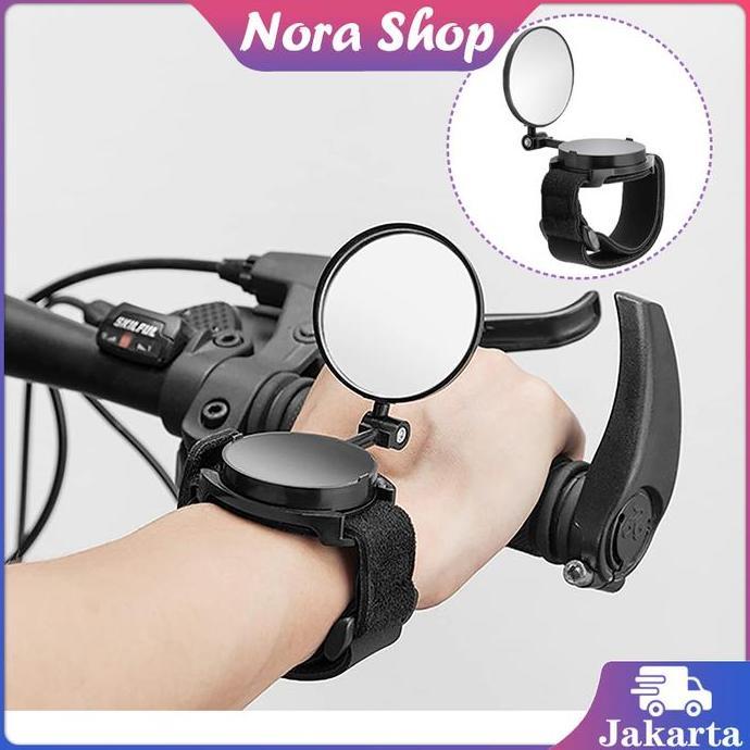 SHWARASA Kaca Spion Sepeda Lipat Gunung Spion Tangan Sepeda Hd Lensa Akrilik