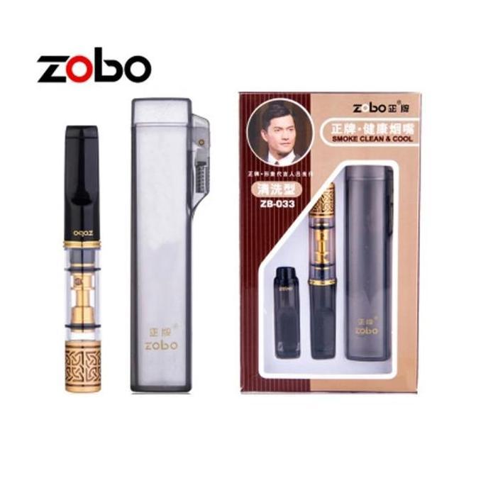 JUGRAMQUIN Zobo Pipa Cerutu Rokok ZB-033 Holder Pipa Filter Penyaring Racun