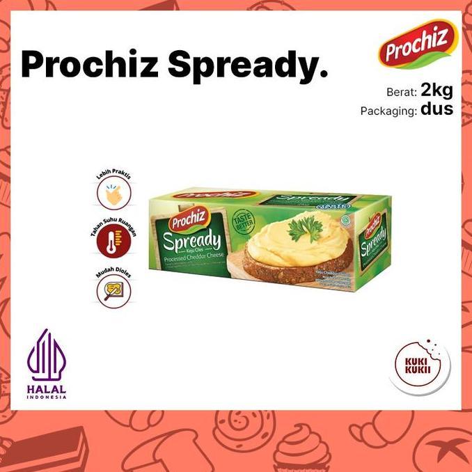 Leite - Keju Prochiz Spready 2Kg | Keju Prochiz Spready 2 Kg Cheese Spread / Keju Oles