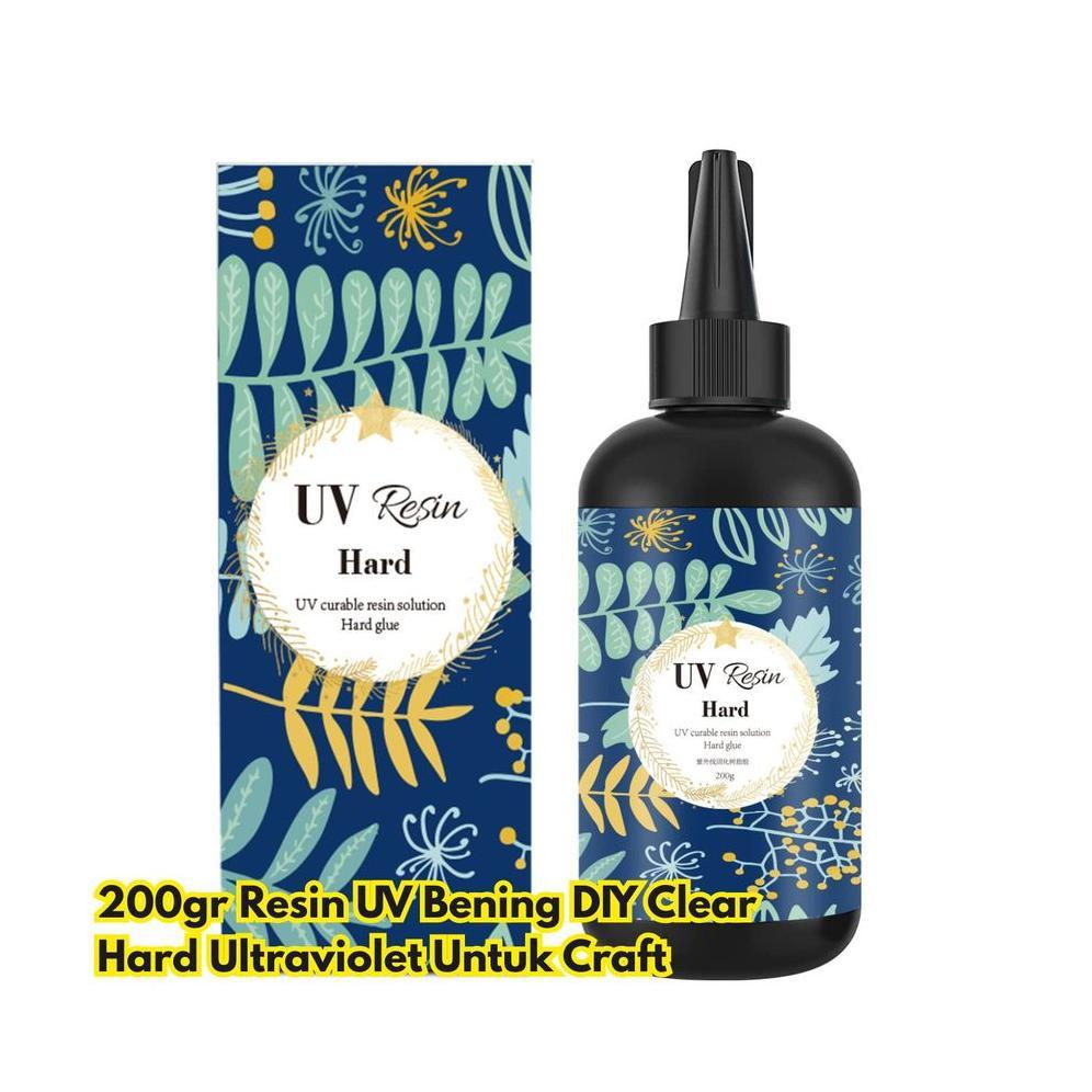 200gr Resin UV Bening DIY Clear Hard Ultraviolet Untuk Craft BR285 New