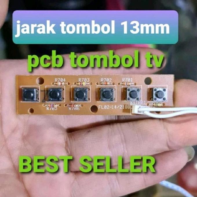 Papan Pcb Tombol Panel Tv Cina  Depan Yang Umum Digunakan Pada Televisi Tabung (Crt) Buatan China. P