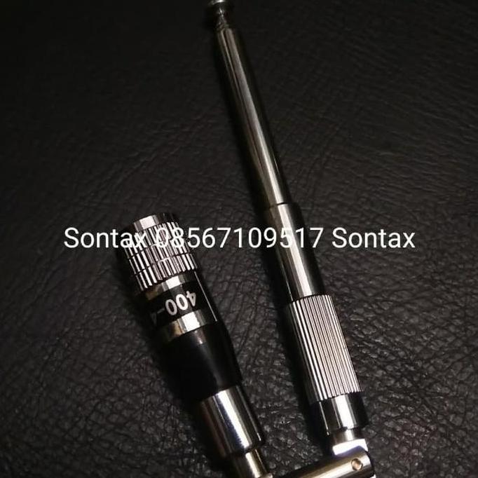 ANTENNA ANTENA UHF SMA MALE HT 400MHZ 470MHZ TELESCOPIC TELESKOPIK STX27