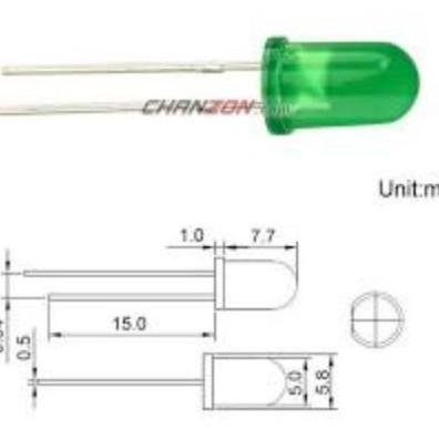 LED F5 GREEN / LED 5MM HIJAU