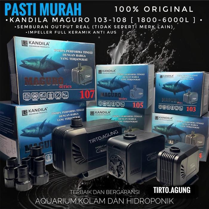 Mesin Pompa Air Kolam Ikan Koi 6000L 5500L 4000L 3000L 2500L 2000L 1800L Maguro Orca Ginga Rosston L