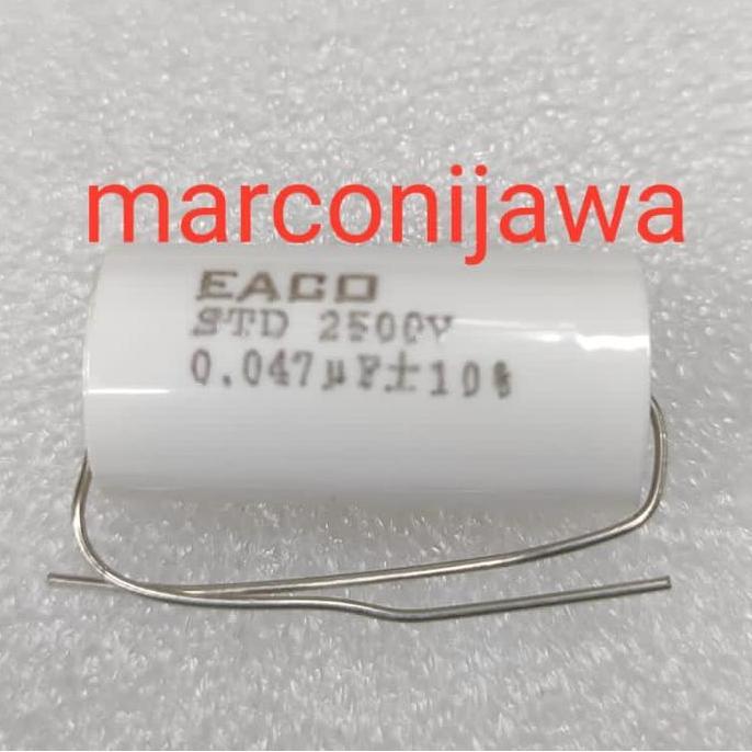 KAPASITOR 0,047UF 2500V AXIAL BULAT BARU
