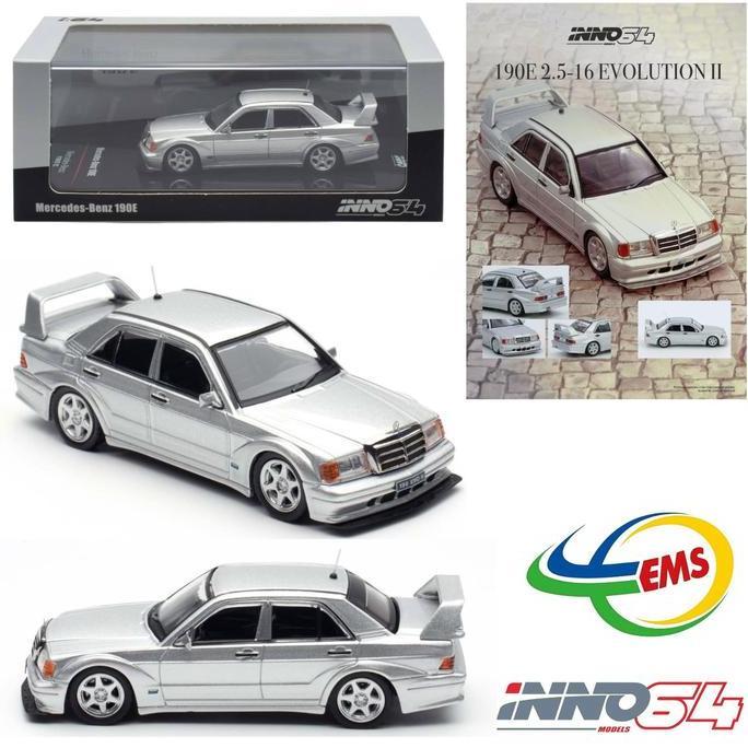MUVC IN64-190E-SIL - INNO64 1/64 MERCEDES BENZ 190E Silver | Mainan/Miniatur/Pajangan/Miniscale