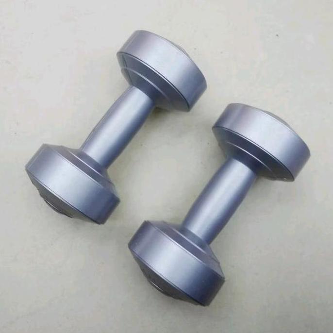 ARGVA BARBEL DUMBEL 7 KG - 10 KG DUMBEL PLASTIK SILVER BAGUS