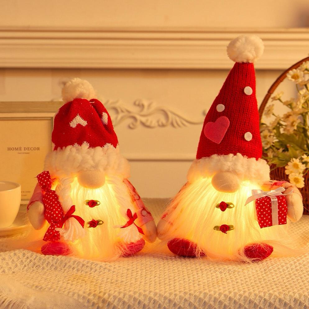Siap Kirim Boneka Natal // Hiasan Natal Boneka Lucu Dapat Menyala // Lampu Natal