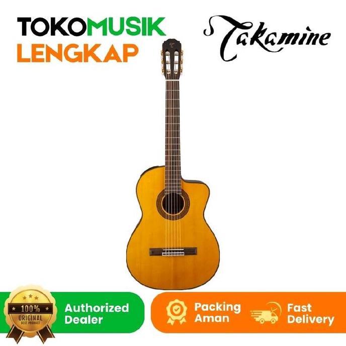Ready Gitar Nylon Elektrik Takamine GC1CE Guitar Takamine GC 1 CE Natural Non Cod