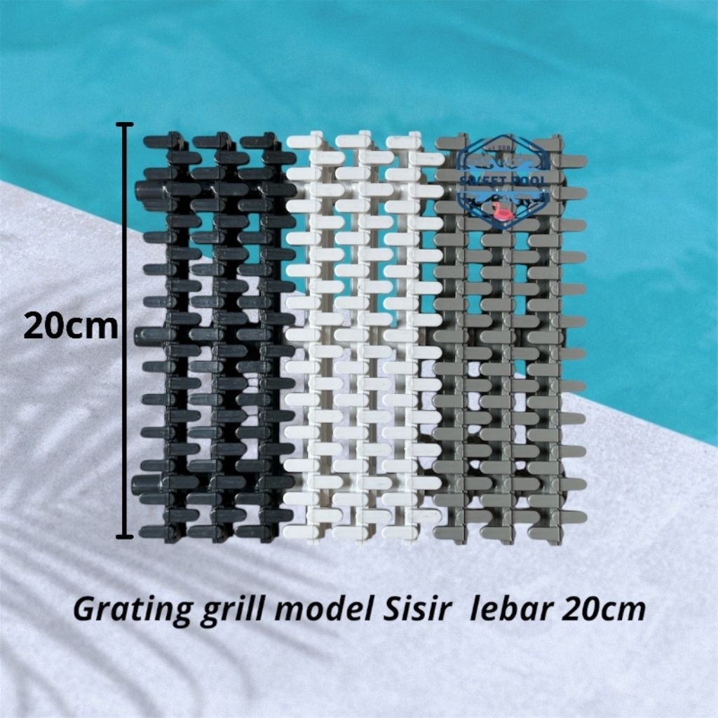 Grating grill kolam renang (sisir