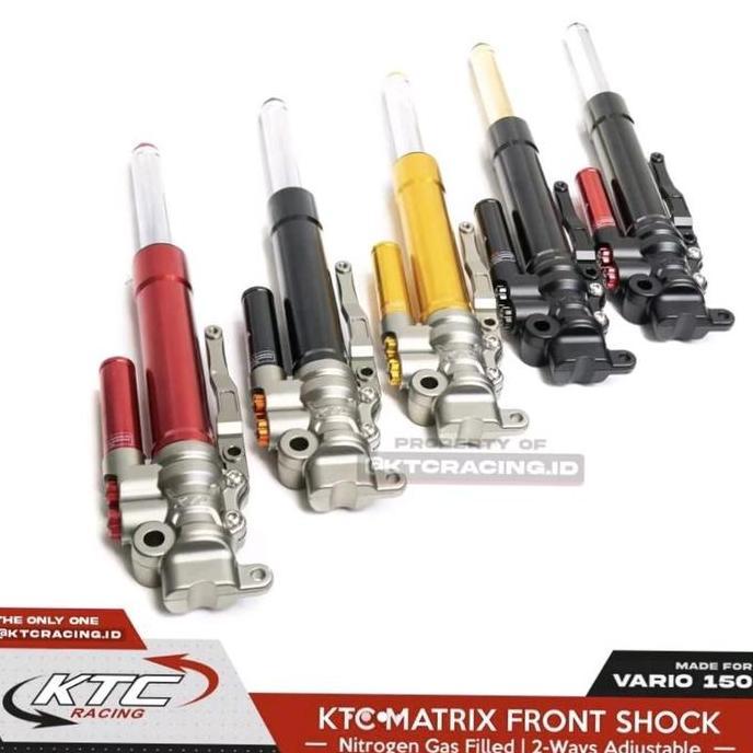 SHOCKBREAKER DEPAN KTC RACING MATRIX BEAT/VARIO/SCOPPY/GENIO/SHOCK DEPAN SUSPENSION VARIO/BEAT/SCOPP