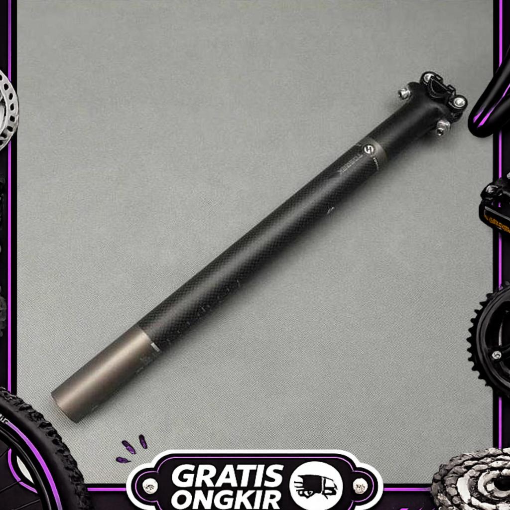 Comego Seatpost Tiang Jok Sadel Sepeda Lipat Mtb Roadbike Carbon Fiber