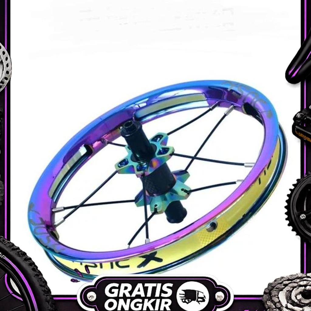 Xpush Wheelset 12 Inch Pushbike Balance Bike Velg Electroplating Sepeda Anak Push Bike