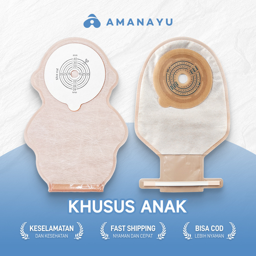 10Pcs Bayi Colostomy Bag Kantong Kolostomi Anak-Anak Balita Transparan Anak Colostomy bag