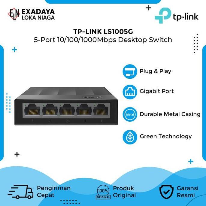 Tp-Link Ls1005G 5 Port Gigabit Desktop Switch Tl-Ls1005G