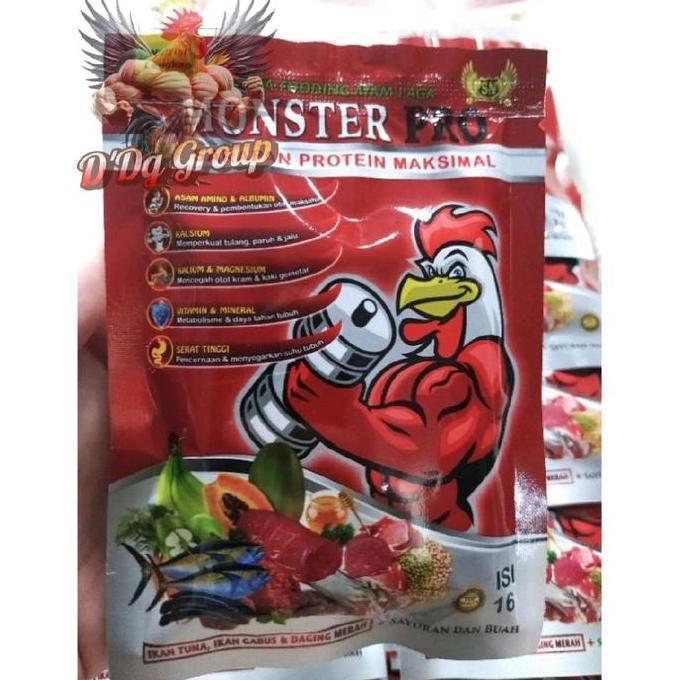 Monster Pro 1 Renteng Jamu Ayam Jago Aduan