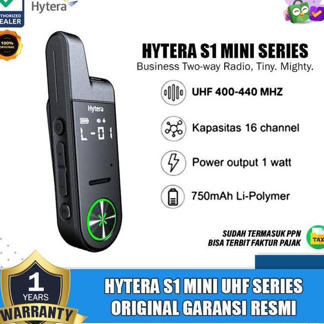 Hytera S1 Mini Series Uhf Hytera S1 Mini Walkie Talkie Hytera S1 Mini Uhf 400 Garansi Resmi