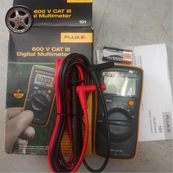 FLUKE MULTIMETER DIGITAL 101 AVO METER 600V CAT III AKURASI 0.5% DENGAN TES DIODE DAN CONTINUITY TES