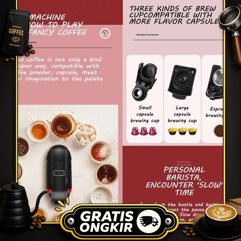 Mesin Kopi Automatic Capsule Coffee Maker 19 Bar