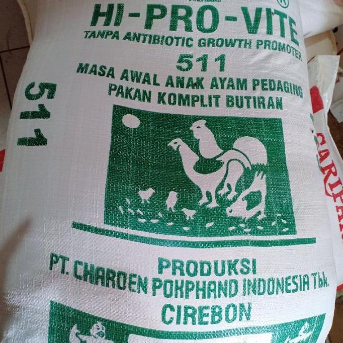 PUR AYAM 511 HIPROVITE 1 SAK ISI 50KG