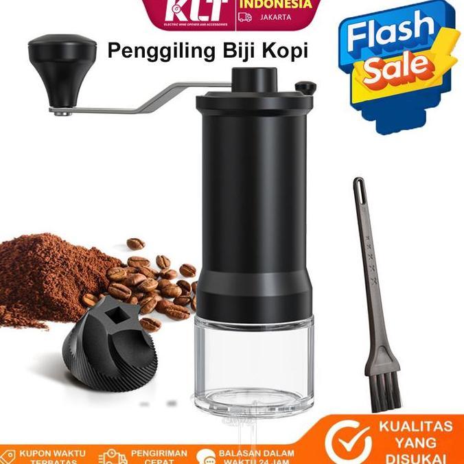LADHUVHI Cliton Penggiling biji kopi manual Penggiling kopi Penggilingan halus Penggilingan kasar