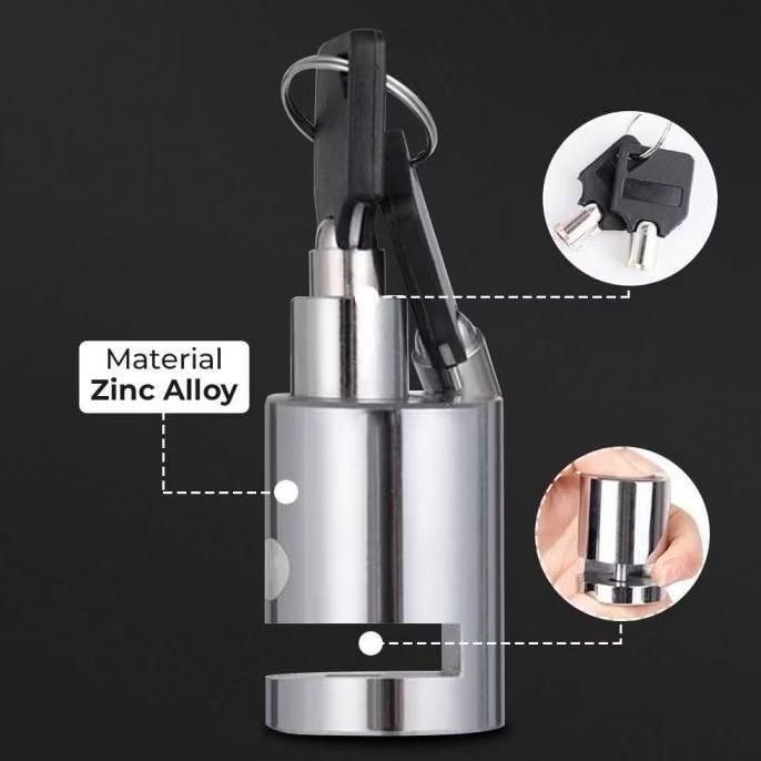 SHIOZENG KUNCI GEMBOK CAKRAM BULAT/GEMBOK CAKRAM MOPED DISC SEPEDA MOTOR HONDA SUPRA X ADV PCX YAMAH