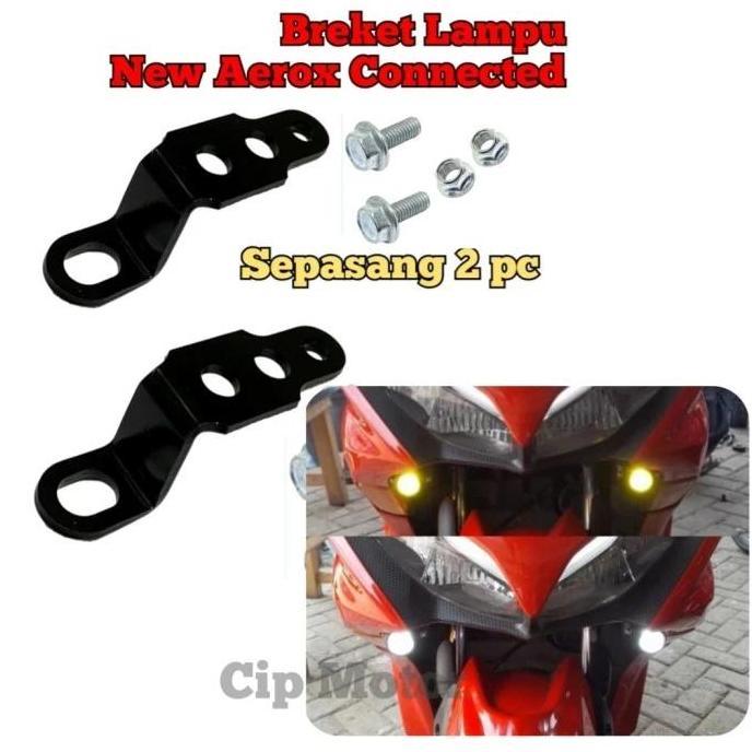 Breket Lampu Aerox Connected Breket Lampu D2 Laser Aerox Connected