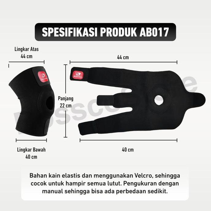 Weargo- Sevenplus Deker Pelindung Lutut Alat Terapi Lutut Deker Lutut Knee Brace Pelindung Lutut Ola