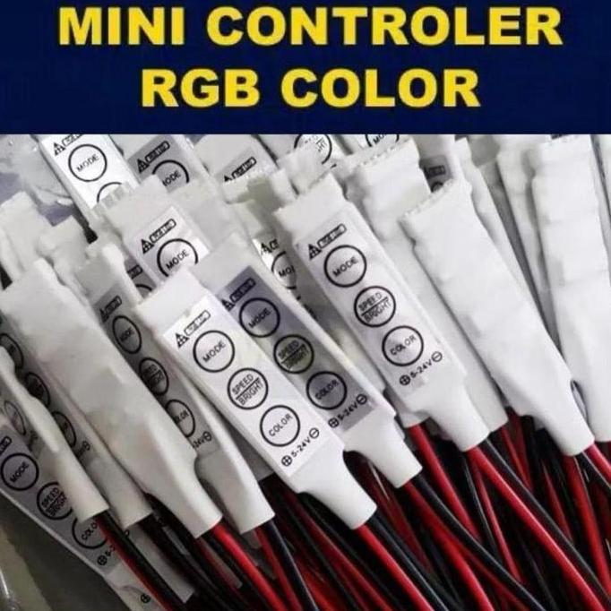 Mini Controller Dimmer Modul Kedip Strobo Otomatis Led Rgb 3528 5050