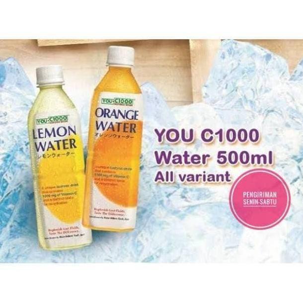 Inikok- You C 1000 Orange And Lemon Water 1Karton Isi 24Pcs
