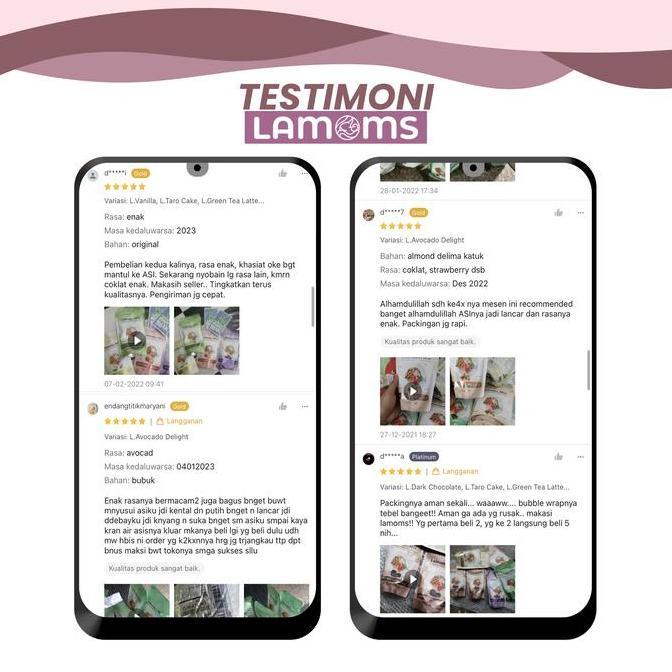 Runmilk- [Beli 2 Gratis 1] Susu Almond Lamoms Mix - Plus Soya & Ekstrak Katuk - 200Gr