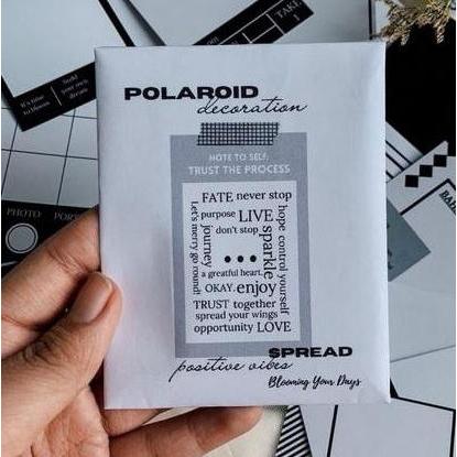 Ready Polaroid Deco Frame Stickers Pack - Stiker Dekorasi Tema Frame (12pcs)