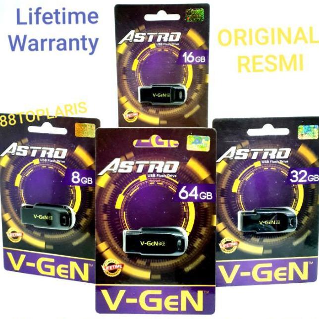 Flashdisk V-Gen Astro 8Gb 16Gb 32Gb 64Gb Original Garansi / Usb Flashdisk Vgen / Usb Flash Disk Vgen