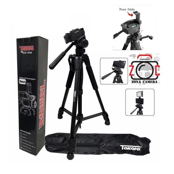 HARGA PABRIK - Tripod Takara 193A New Versi Video Tripot Vlog Smartphone Hp Youtube