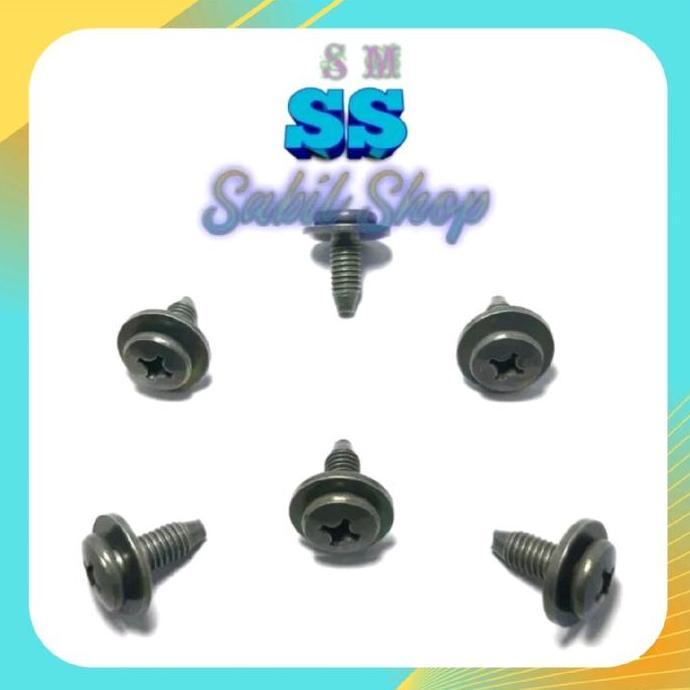 Promo 10 Baut Body Yamaha 6X16 Baut Legsil Cover Motor Yamaha Jupiter Baut Body Yamaha Baut Legsil Y