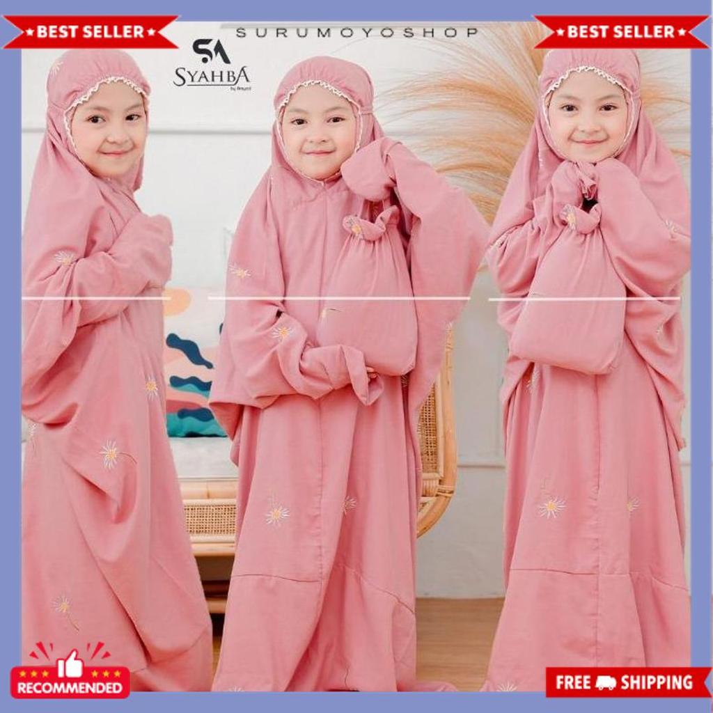 Diskon Lebaran Mukena Terusan Daisy Couple Tk Anak Dewasa | Syahba