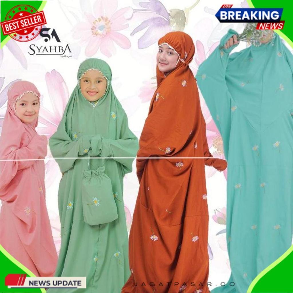 Diskon Lebaran Mukena Terusan Daisy Couple Tk Anak Dewasa | Syahba