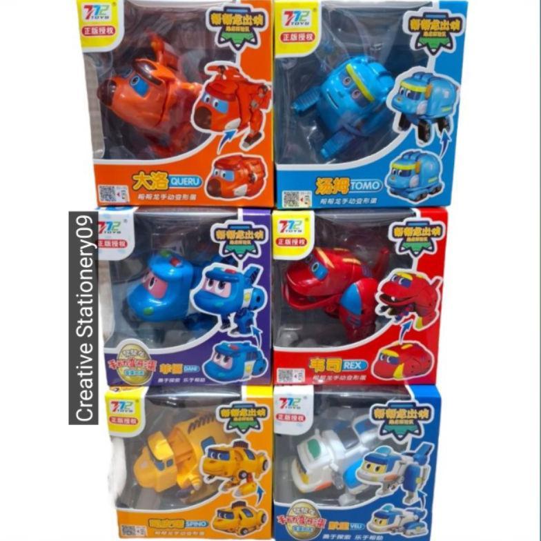 murah mainan anak gogo dino / gogo dino robot transformer petualangan dino robot