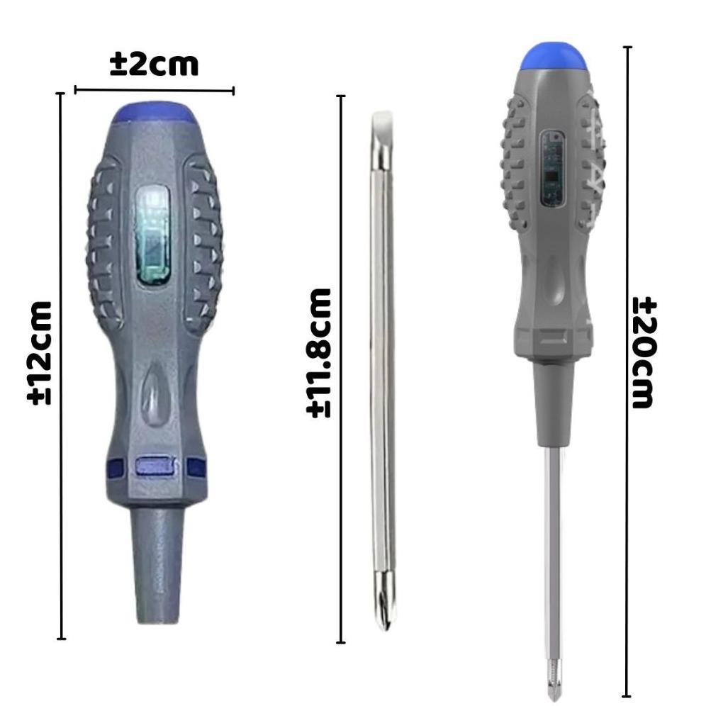 ORIGINAL [OL]OBENG TEST PEN 2IN1 BOLAK BALIK LED/TEST PEN OBENG TESPEN INDUKSI TESTER LOKASI KABEL A