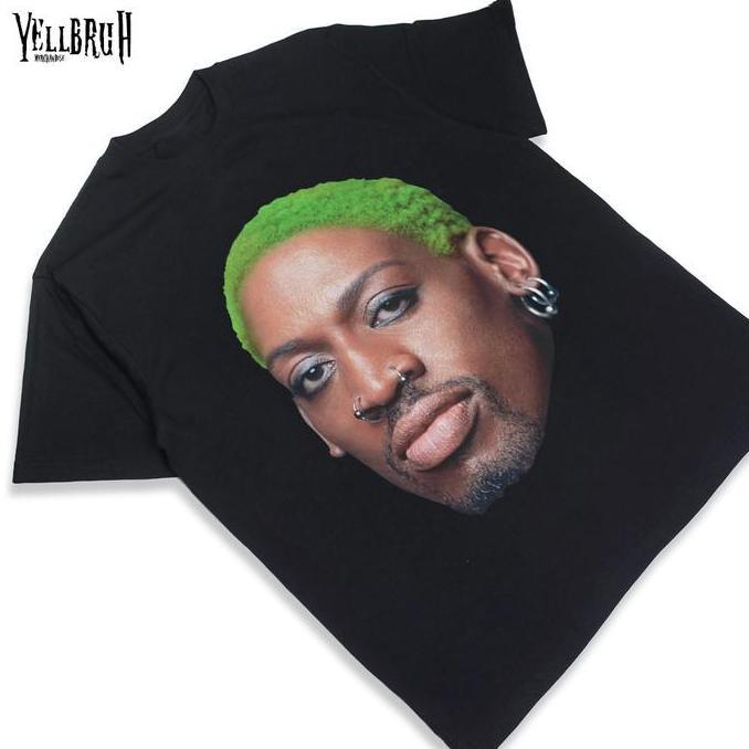Ready T-shirt DENIS RODMAN Baju Yellbruh Merchandise Tee Kain Kaos Y1 Casual Bootleg