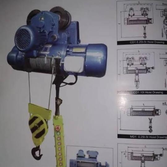 MARTEKNO NAGASAKI Electric Hoist Winch 2 Ton Electric Wire Rope Hoist