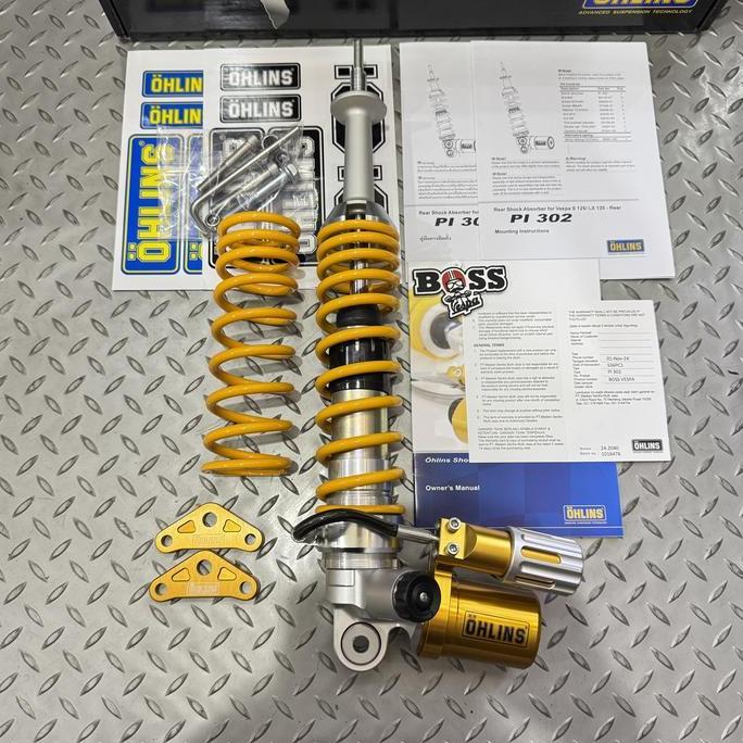 SHANNOORA Shock Tabung Ohlins Rear PI 302 Preload Vespa Sprint Primavera