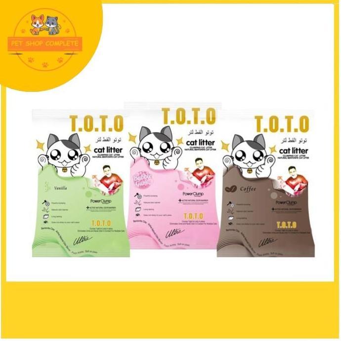 PASIR KUCING GUMPAL TOTO 10 LITER