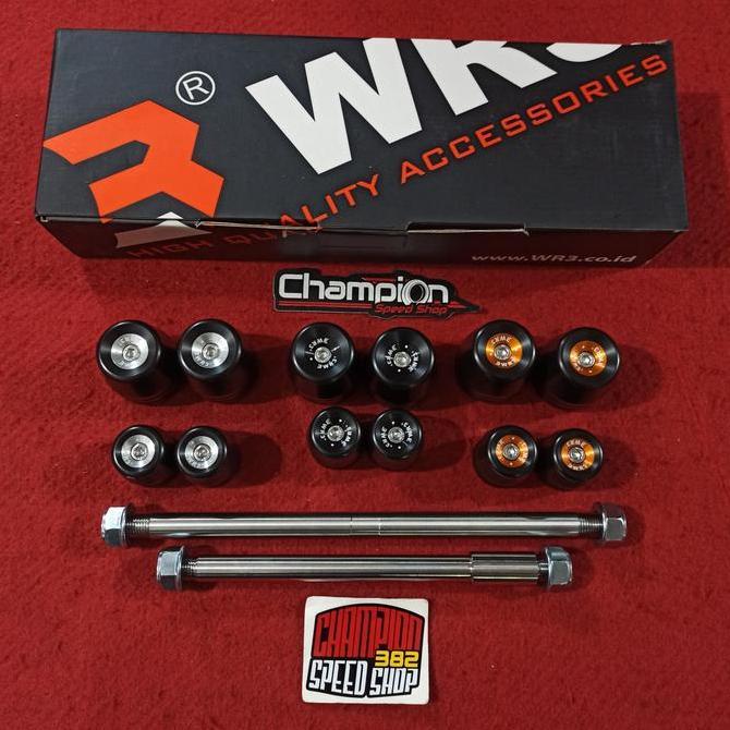 Axel Axle Slider Jalu As Roda Depan Belakang WR3 Ninja 150 RR 150RR