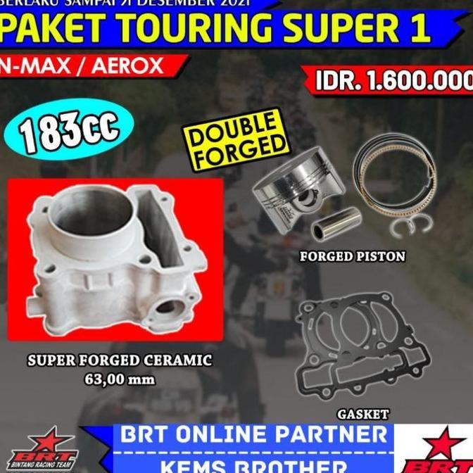 MARTEKNO BLOK BRT NMAX AEROX CERAMIC 63 MM ORIGINAL BRT